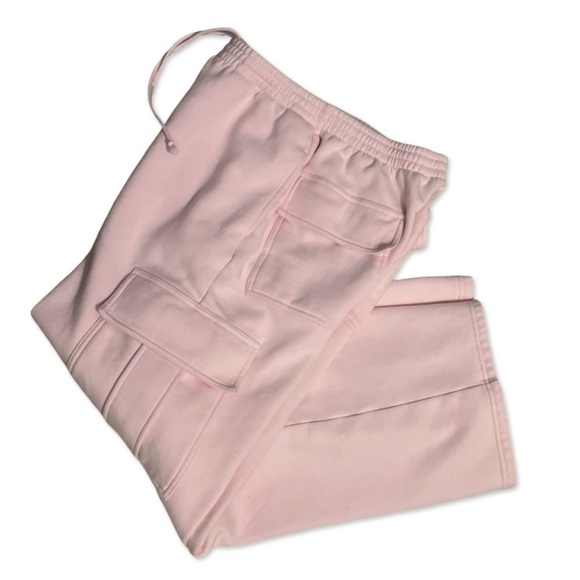 Skims Cotton Fleece Cargo Pants in Cherry Blossom Size Small - Picture 7 of 11